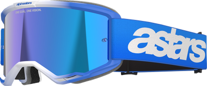 ALPINESTARS GOGGLES Vision 5 Goggle - Blaze - Blue - Blue Mirror Lens 5102125-7271
