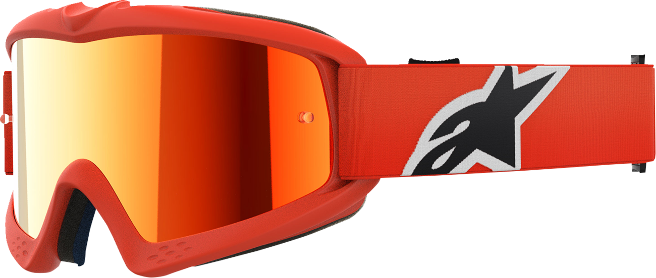 ALPINESTARS GOGGLES Youth Vision Goggle - Corp - Orange - Red Mirror Lens 5140225-480