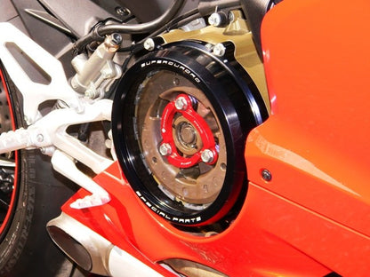 DBK Special Parts (Ducabike) Clear Wet Clutch Cover for the Ducati Panigale 1299/1199/959  Superleggera (and 899 too with modification)