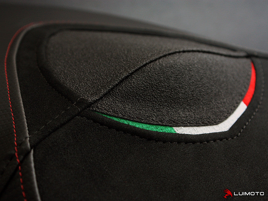 LUIMOTO (Team Italia ) Rider Seat Cover for the MV AGUSTA BRUTALE 675 800 (12-15)