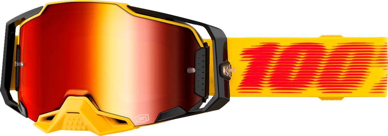 100% Armega Goggle - Tetsu - Red Mirror Lens 50005-00042