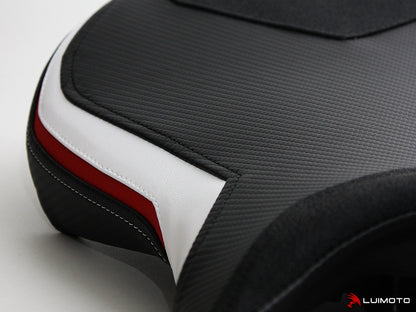 LUIMOTO (Sport) Rider Seat Covers for the Triumph DAYTONA 765 / 675 (13-18) & STREET TRIPLE Rx (15-16)