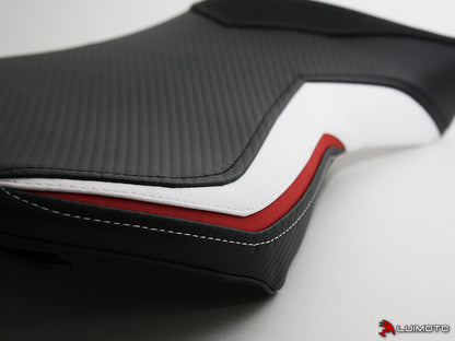LUIMOTO (Sport) Rider Seat Covers for the Triumph DAYTONA 765 / 675 (13-18) & STREET TRIPLE Rx (15-16)