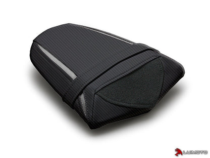 LUIMOTO (Sport) Passenger Seat Covers for the Triumph DAYTONA 675 (13-18) / 765 & STREET TRIPLE Rx (15-16)