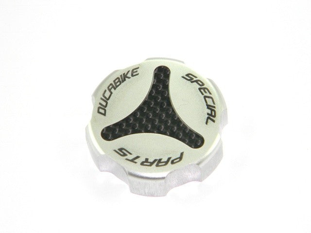 DBK Special Parts (Ducabike) Billet Rear Brake Reservoir Cap for Ducati (except Diavel and 2015+ Multistrada) and Clutch