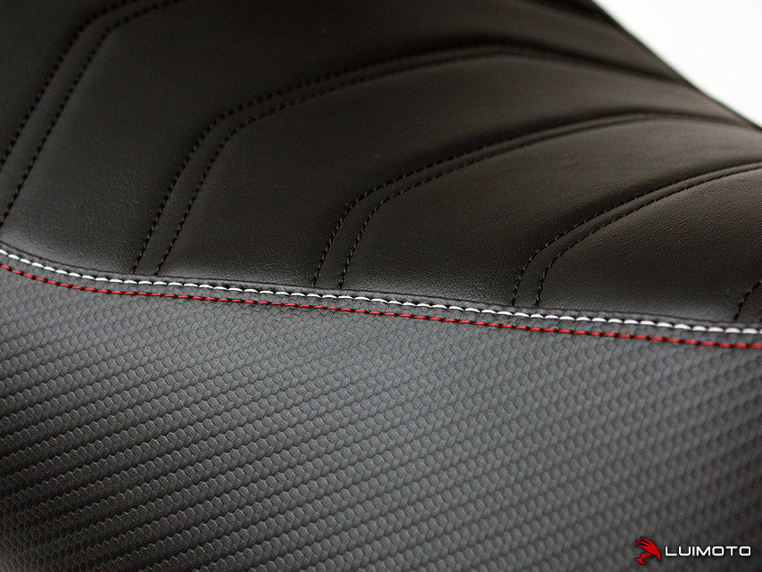 LUIMOTO (Cafe Line) Rider Seat Covers for the Triumph STREET TRIPLE (13-16)