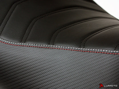 LUIMOTO (Cafe Line) Rider Seat Covers for the Triumph STREET TRIPLE (13-16)