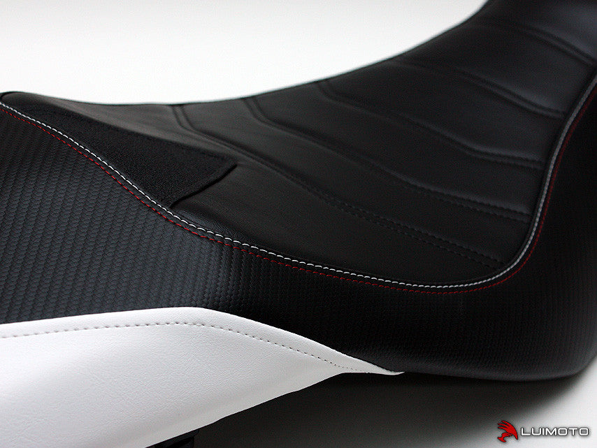 LUIMOTO (Cafe Line) Rider Seat Covers for the Triumph STREET TRIPLE (13-16)