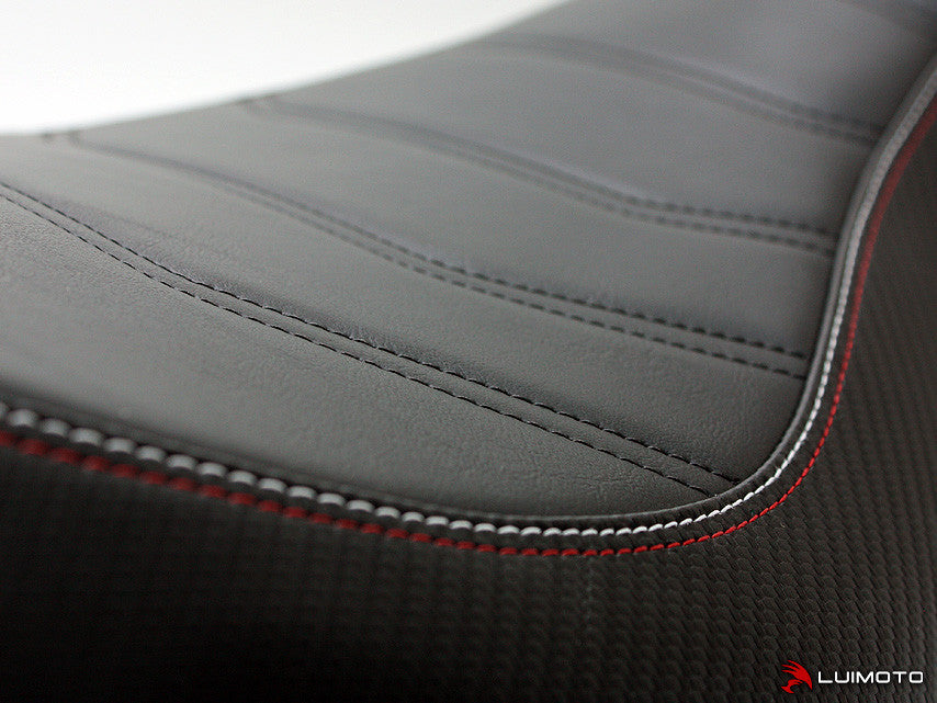 LUIMOTO (Cafe Line) Rider Seat Covers for the Triumph STREET TRIPLE (13-16)