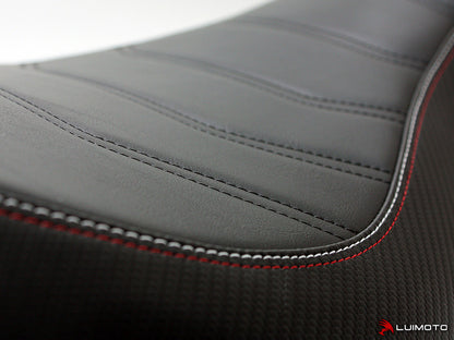 LUIMOTO (Cafe Line) Rider Seat Covers for the Triumph STREET TRIPLE (13-16)