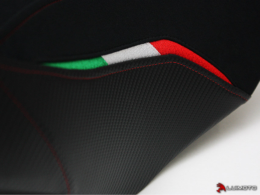 LUIMOTO Team Italia Seat Covers for the DUCATI Hypermotard 1100 /796 (07-12) - Fits Comfort seat