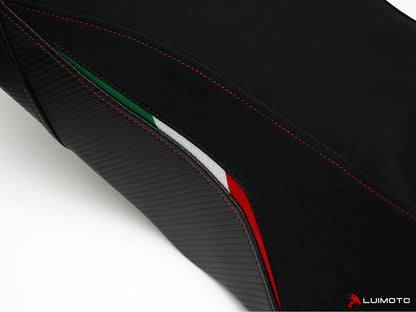 LUIMOTO Team Italia Seat Covers for the DUCATI Hypermotard 1100 /796 (07-12) - Fits Comfort seat