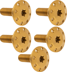 ARLEN NESS Bolt Kit - Holeshot/Front/Floating/Brake Rotor - Spoke Mount - Gold - 5 Pack 300-908
