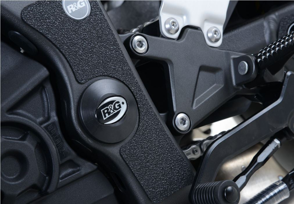 R&G Racing Frame Insert for Kawasaki Left Side ZX10R '06-'15  Z1000 '14-'15  Ninja 1000 '14-'15  ZZR1400 '12-'15  ZX14R '12-'15 & Versys 1000 '12-'14. Right Side Z1000 '10-'13 & Ninja 1000 '10'-13