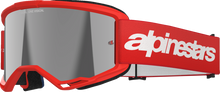 ALPINESTARS GOGGLES Vision 3 Goggle - Wordmark - Red - Silver Mirror Lens 5103325-3094