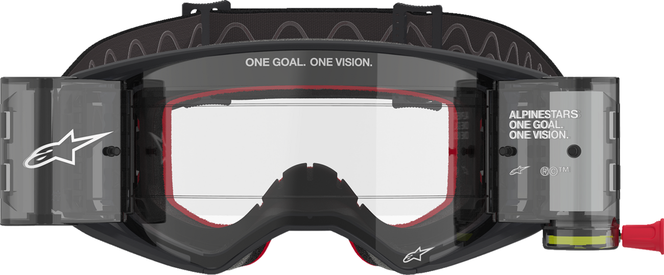 ALPINESTARS GOGGLES Supertech Roll-Off Goggle - Corp - Black/Gray - Clear Lens 5100425-1518
