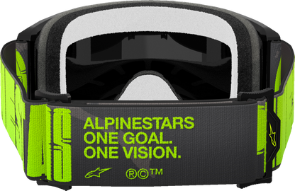 ALPINESTARS GOGGLES Vision 5 Goggle - Hollow - Charcoal/Yellow Fluo - Silver Mirror Lens 5102225-1470