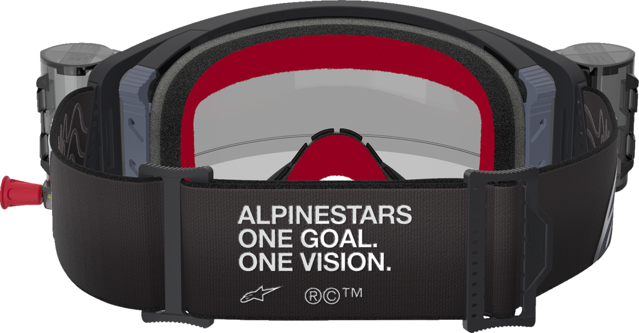 ALPINESTARS GOGGLES Supertech Roll-Off Goggle - Corp - Black/Gray - Clear Lens 5100425-1518