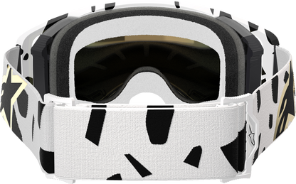 ALPINESTARS GOGGLES Supertech Goggle - Corp - White - ABS Vision - Gold Mirror Lens 5100325-2044