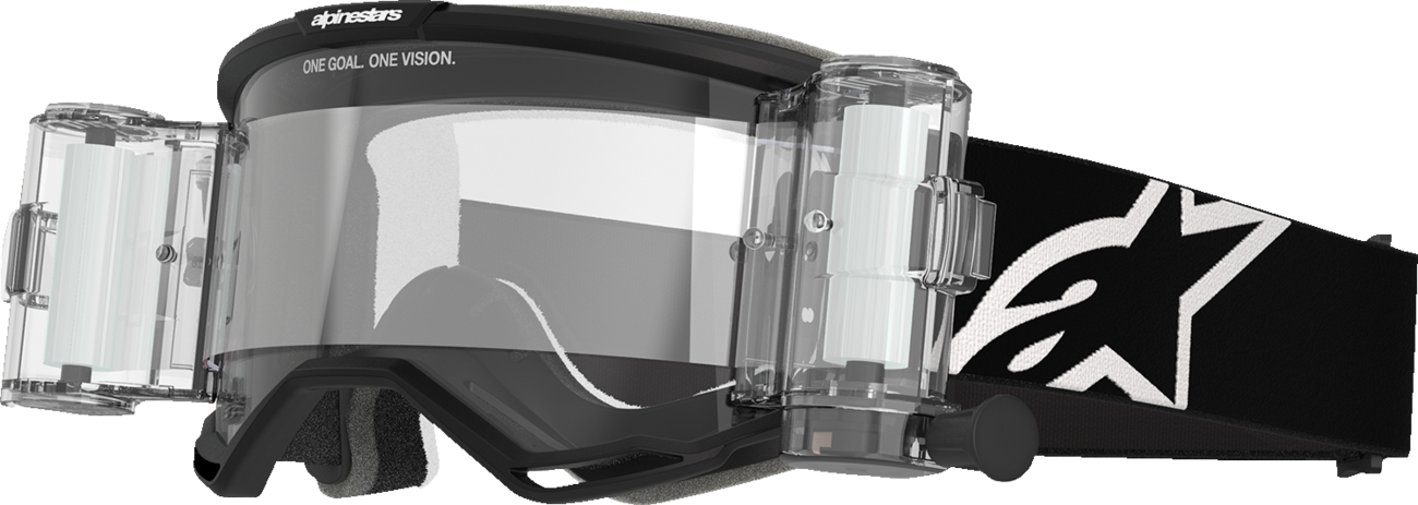 ALPINESTARS GOGGLES Vision 5 Roll-Off Goggle - Corp - Black - Clear Lens 5102825-1529
