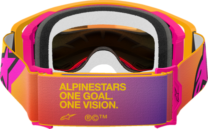 ALPINESTARS GOGGLES Supertech Goggle - Corp - Fluo Yellow - ABS Vision - Red Mirror Lens 5100325-5023