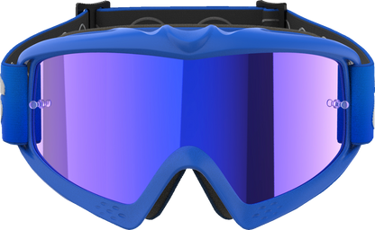 ALPINESTARS GOGGLES Youth Vision Goggle - Blaze - Blue - Blue Mirror Lens 5140425-7271