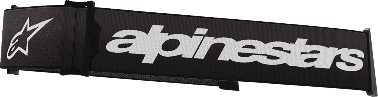 ALPINESTARS GOGGLES Supertech Goggle Strap - Black/White 9400125-12