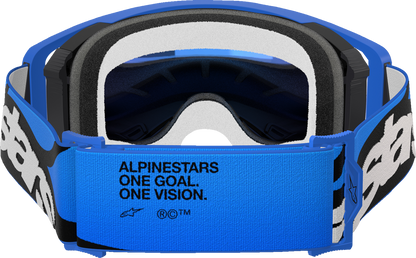 ALPINESTARS GOGGLES Supertech Goggle - Stream - Blue - ABS Vision - Blue Mirror Lens 5100625-7271