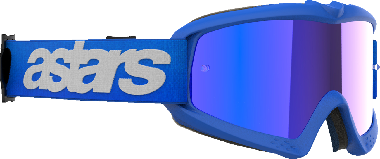 ALPINESTARS GOGGLES Youth Vision Goggle - Blaze - Blue - Blue Mirror Lens 5140425-7271