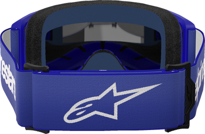 ALPINESTARS GOGGLES Vision 3 Goggle - Wordmark - Blue - Silver Mirror Lens 5103225-7266