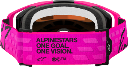 ALPINESTARS GOGGLES Vision 8 Goggle - Corp - Pink - Red Mirror Lens 5101625-3083