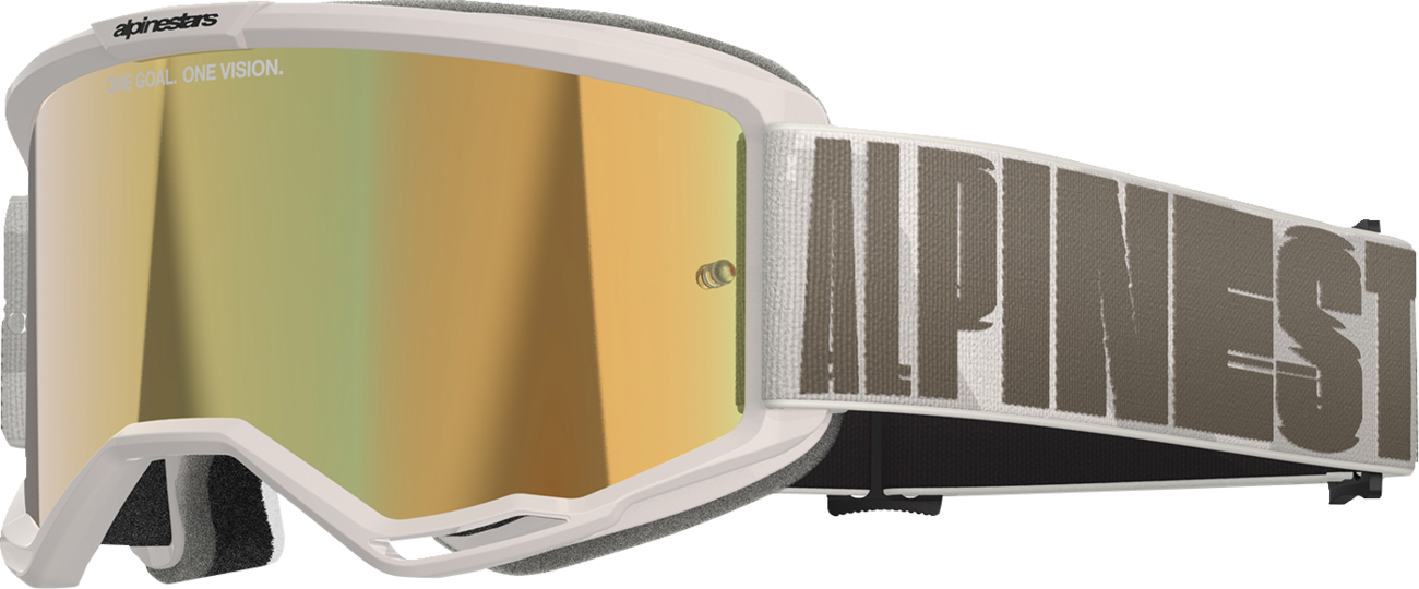 ALPINESTARS GOGGLES Vision 5 Goggle - Hollow - Wind - Gold Mirror Lens 5102225-7311