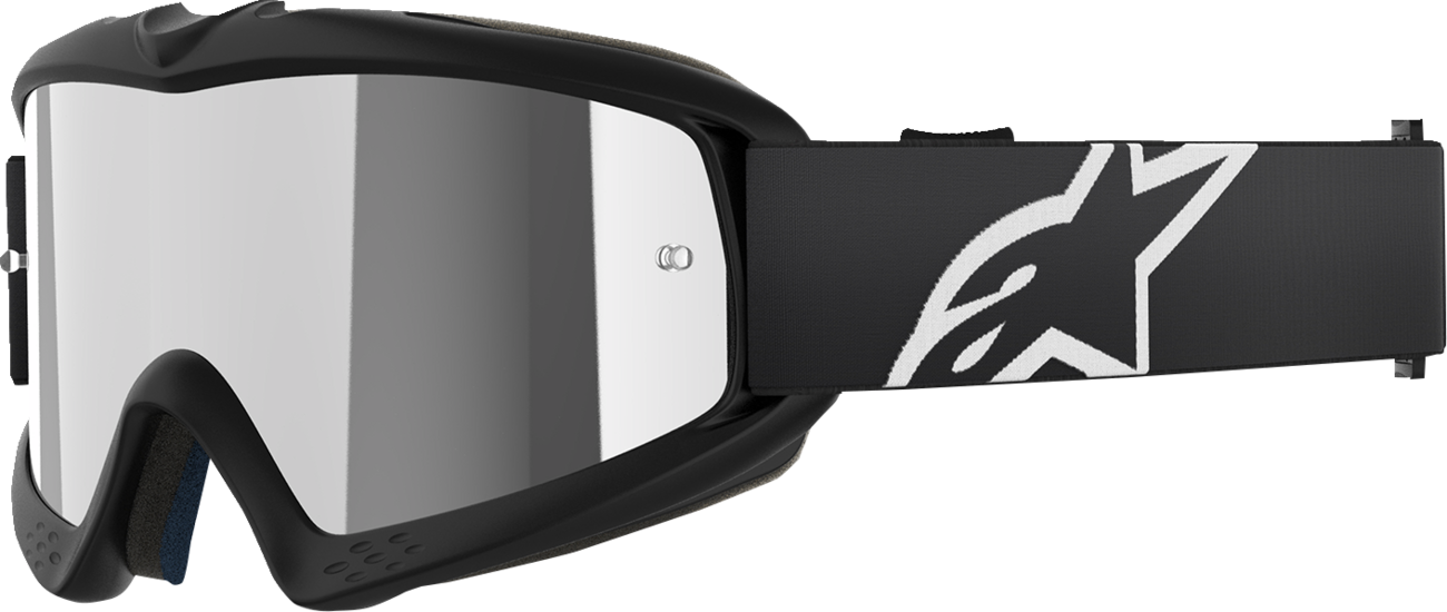 ALPINESTARS GOGGLES Youth Vision Goggle - Corp - Black - Silver Mirror Lens 5140225-1456