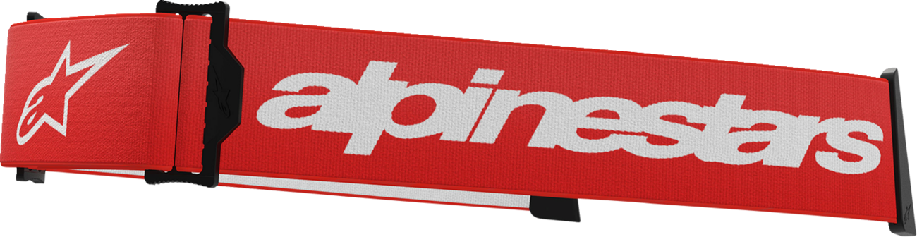 ALPINESTARS GOGGLES Supertech Goggle Strap - Red/White 9400125-32