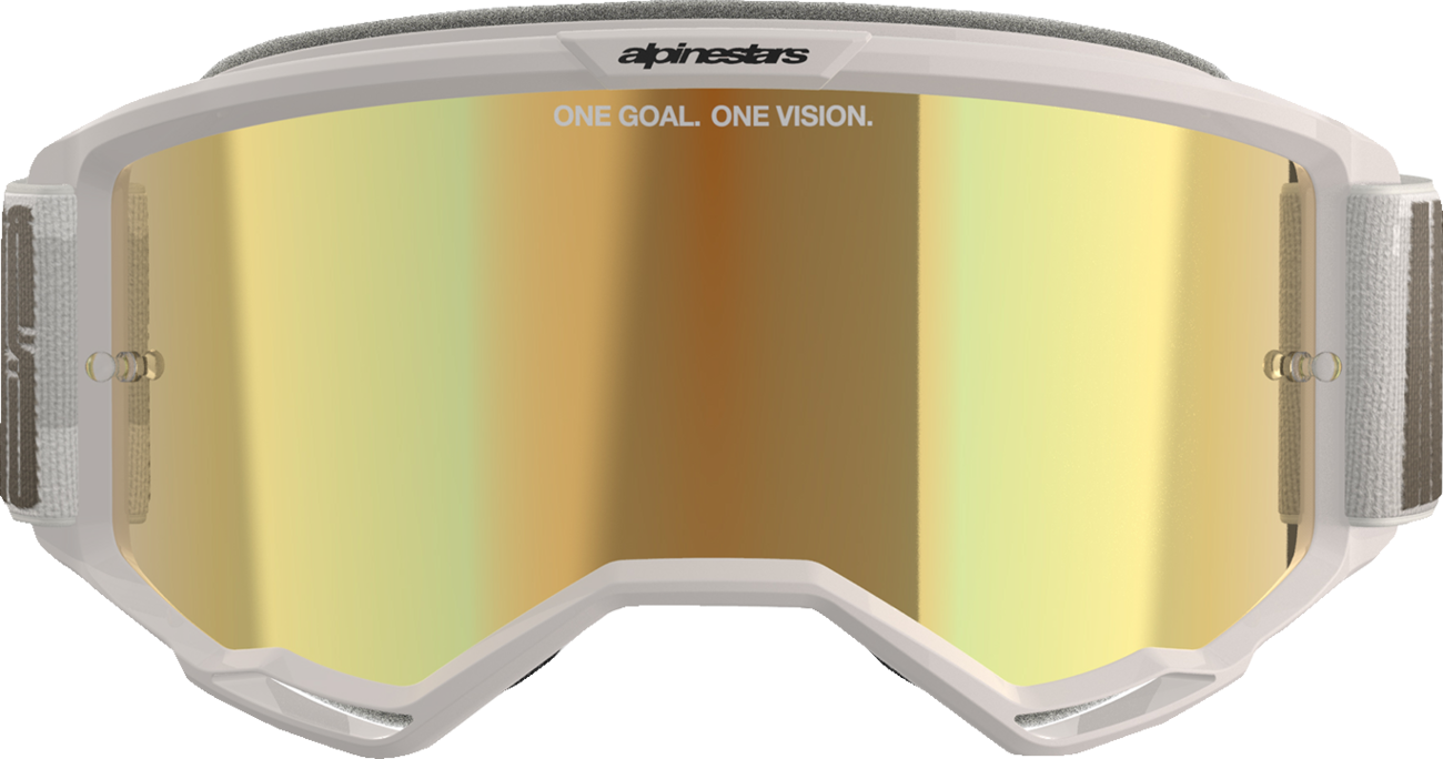 ALPINESTARS GOGGLES Vision 5 Goggle - Hollow - Wind - Gold Mirror Lens 5102225-7311