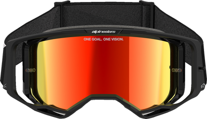 ALPINESTARS GOGGLES Vision 8 Goggle - Corp - Black - Red Mirror Lens 5101625-1446