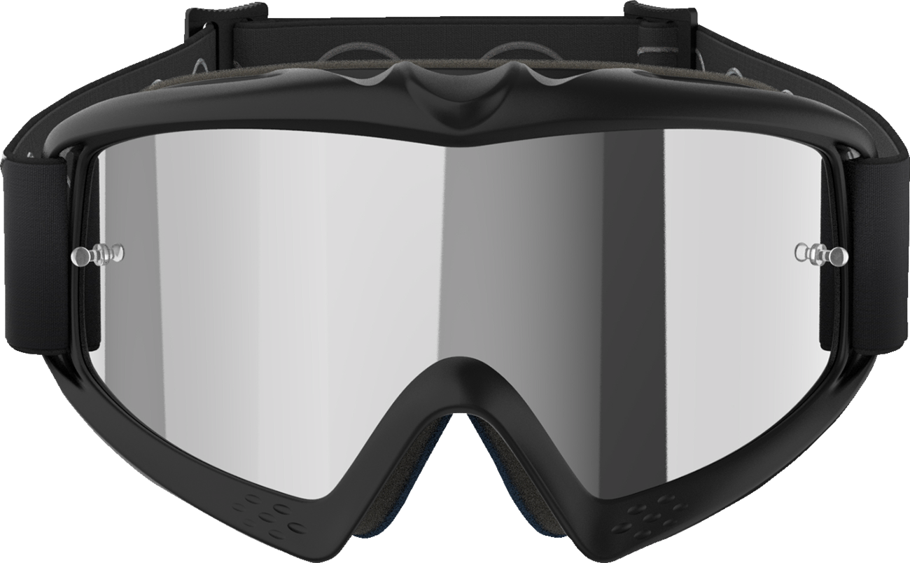 ALPINESTARS GOGGLES Youth Vision Goggle - Corp - Black - Silver Mirror Lens 5140225-1456