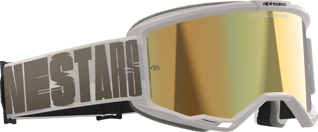 ALPINESTARS GOGGLES Vision 5 Goggle - Hollow - Wind - Gold Mirror Lens 5102225-7311