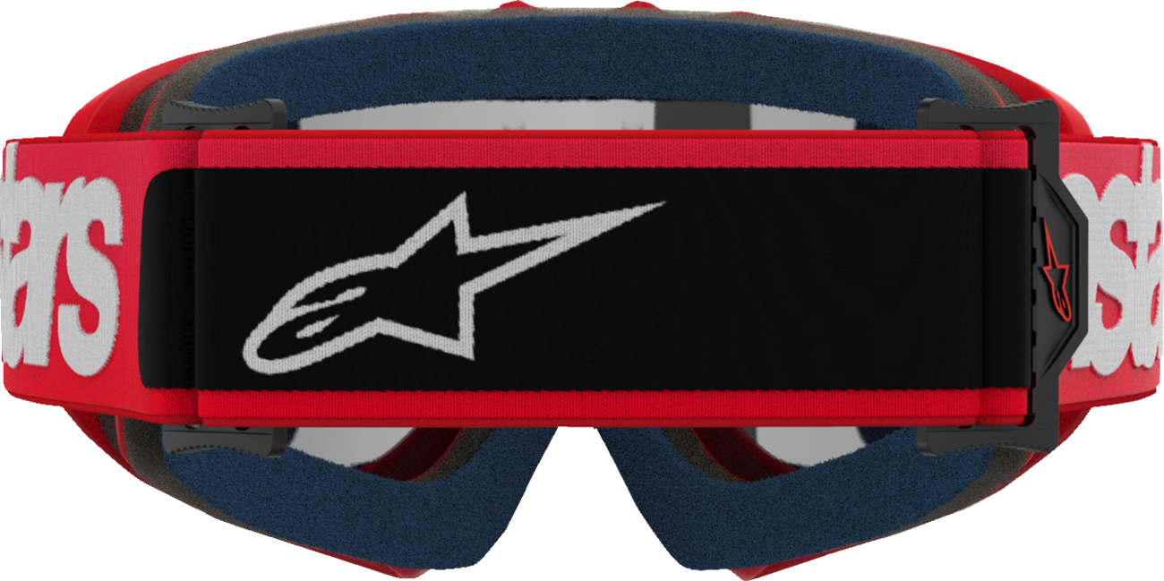 ALPINESTARS GOGGLES Youth Vision Goggle - Blaze - Red - Silver Mirror Lens 5140425-3094
