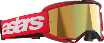 ALPINESTARS GOGGLES Vision 5 Goggle - Blaze - Red - Gold Mirror Lens 5102125-3115