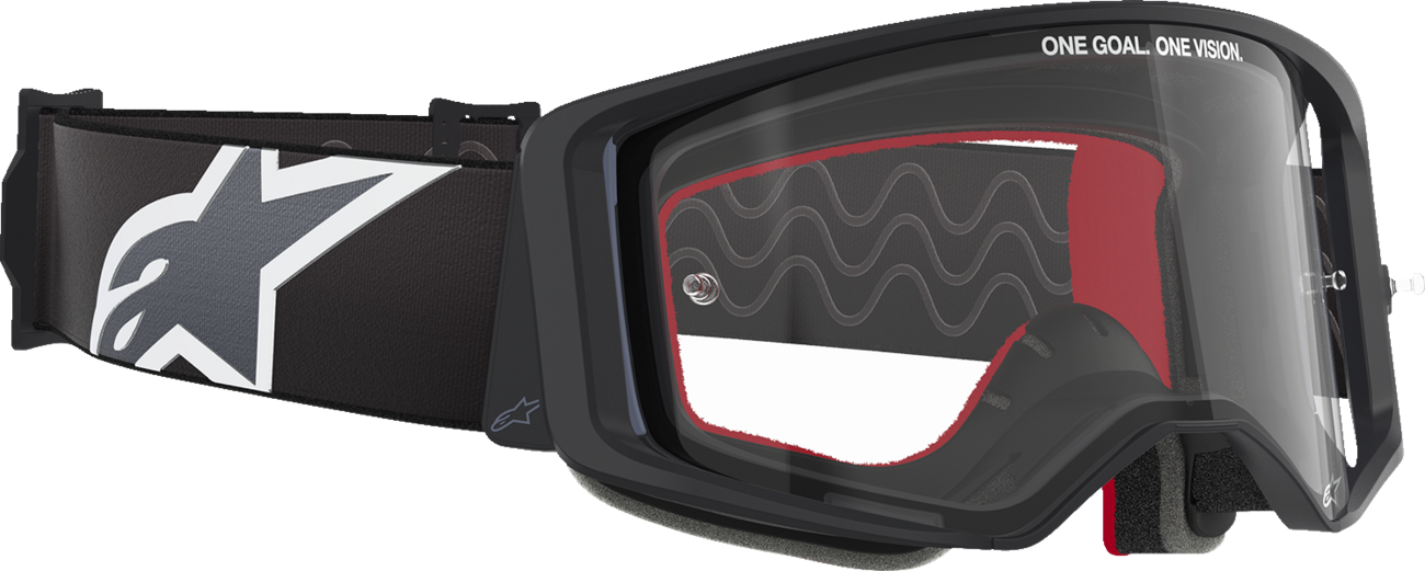 ALPINESTARS GOGGLES Supertech Goggle - Corp - Black/Gray - Clear Lens 5100125-1507