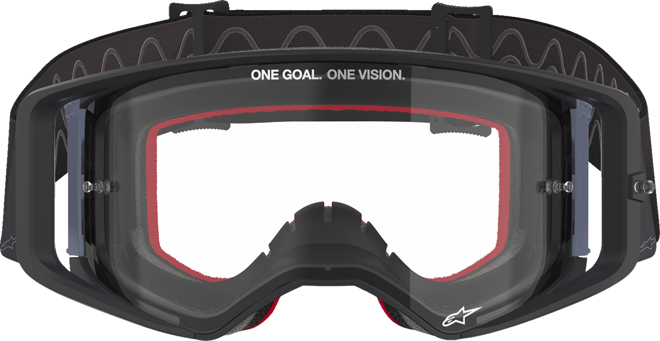 ALPINESTARS GOGGLES Supertech Goggle - Corp - Black/Gray - Clear Lens 5100125-1507