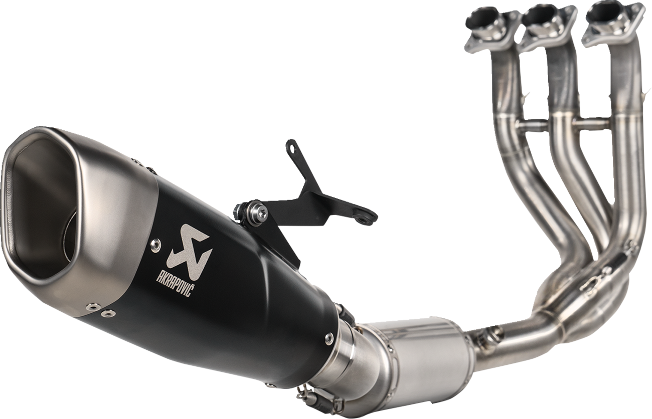 AKRAPOVIC Racing Line Exhaust System - Titanium - Tiger Sport 660 S-T6R2-CQTBL