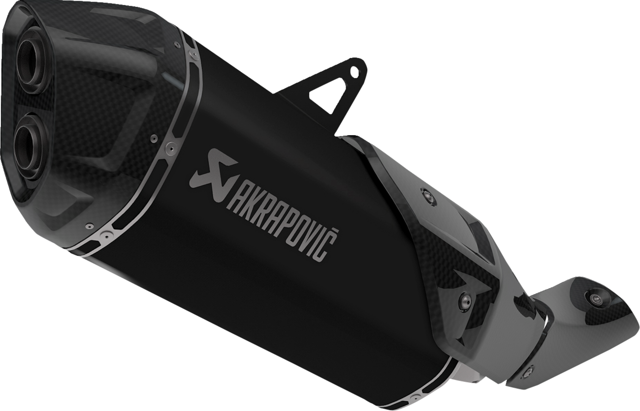 AKRAPOVIC Slip-On Line Muffler - Titanium - CRF1100L - Black S-H11SO4-HAFT