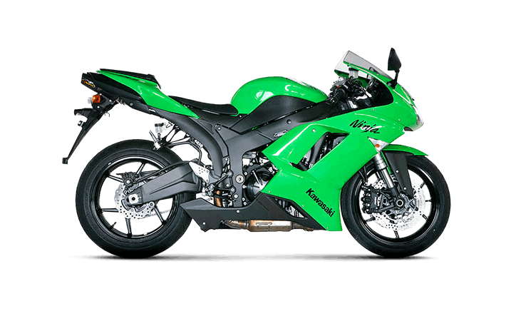 Akrapovic Slip-On Exhaust Kawasaki ZX-6R 2007-2008
