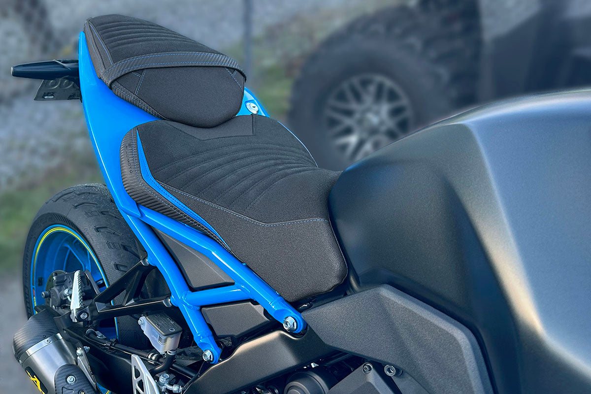 LUIMOTO (Race) Rider Seat Cover for the SUZUKI GSX-8S / GSX-8R