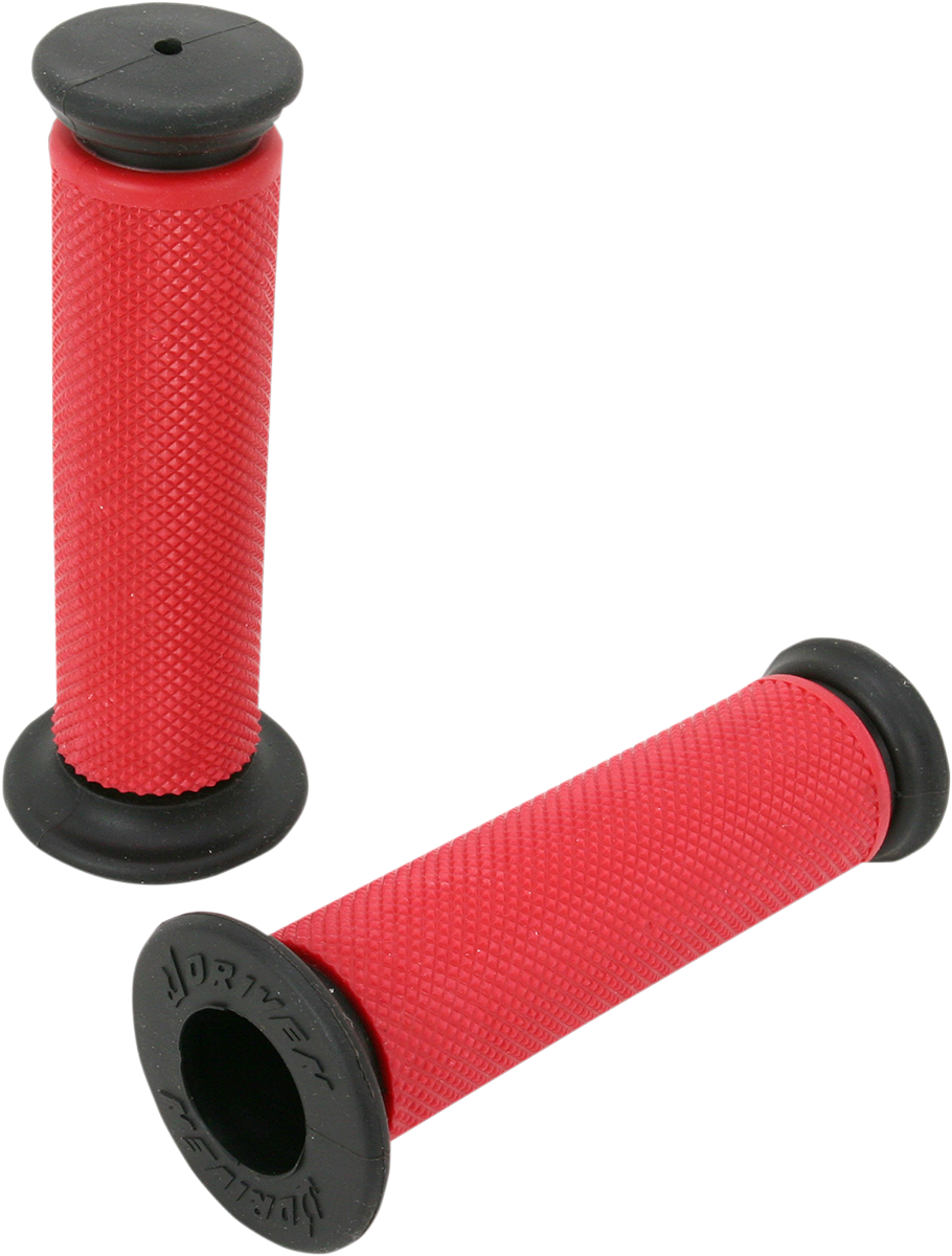 DRIVEN RACING Diamond MX Grips - Closed Ends - Red D637RD