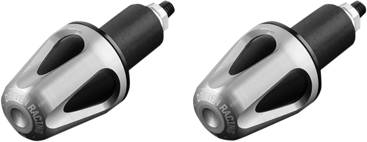 DRIVEN RACING D-Axis Handlebar End - Silver/Black DXB-SL