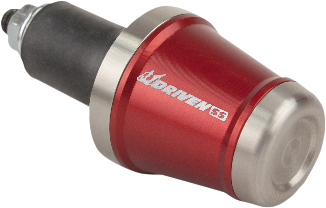 DRIVEN RACING Stainless Steel Handlebar End Weight - Red DBEW-SS-RD