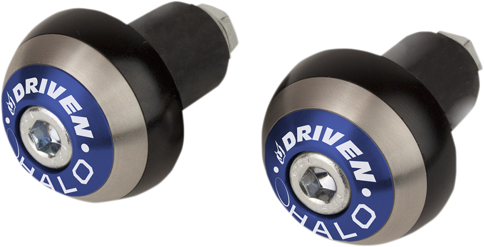 DRIVEN RACING Halo Handlebar End - Blue DHBEW-BL